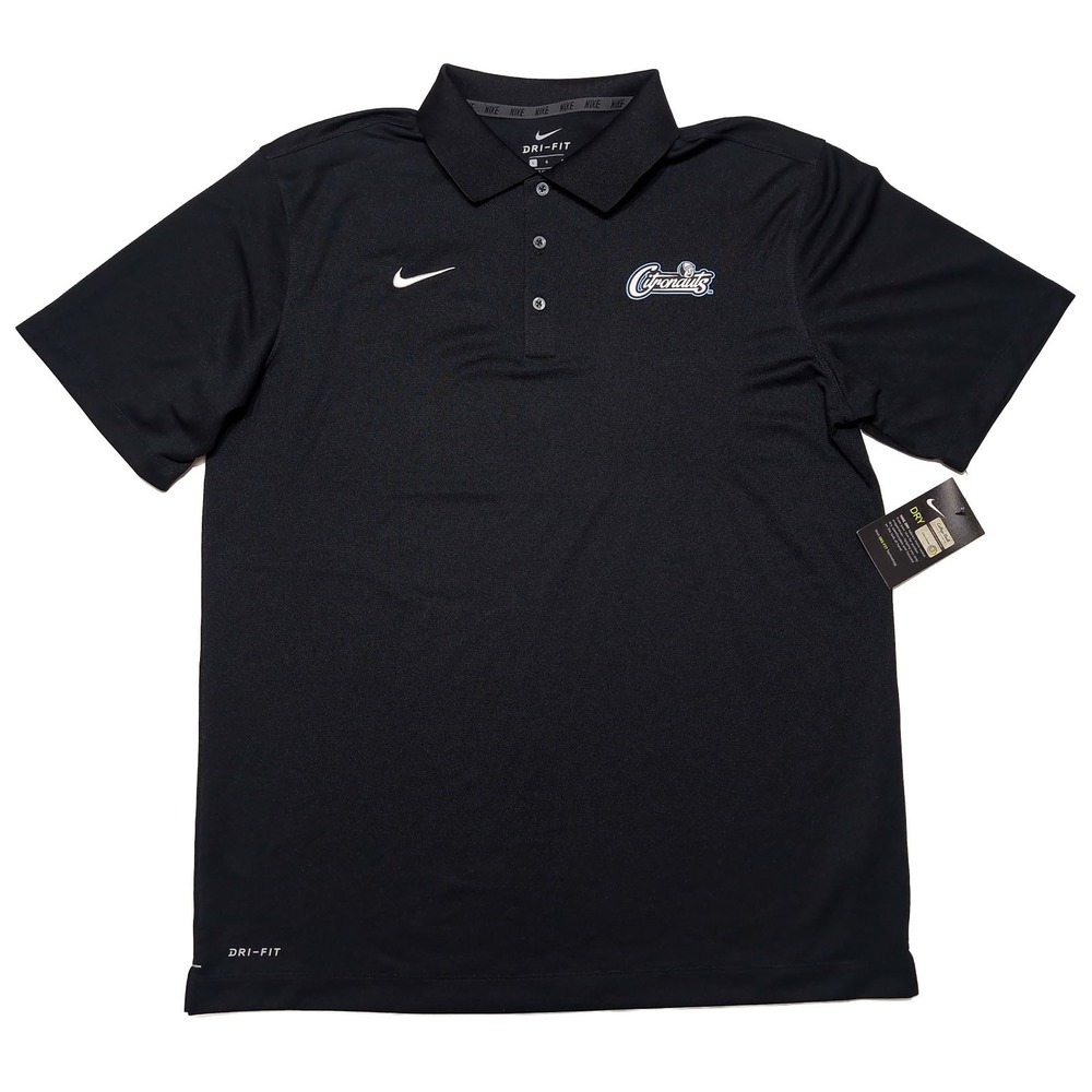 NIKE UCF Knights Citronauts Polo Shirt Mens Large Black New Performance